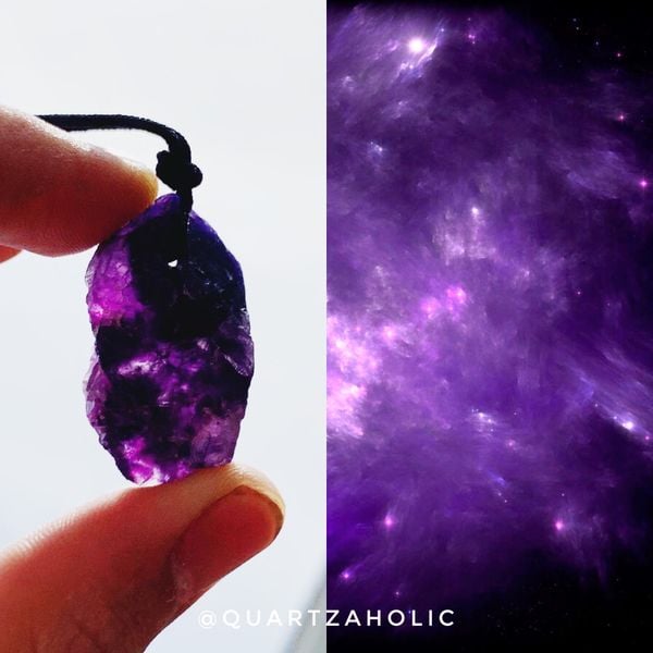  Dây Chuyền Sliding Purple Fluorite 