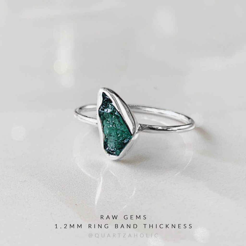 Nhẫn Freeset Indicolite Tourmaline