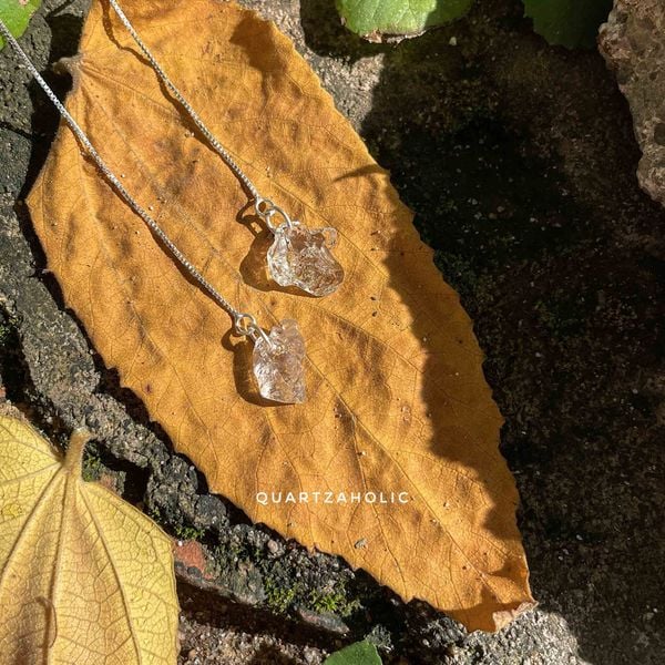  Bông Tai Threader Fluorescent Petroleum Quartz 