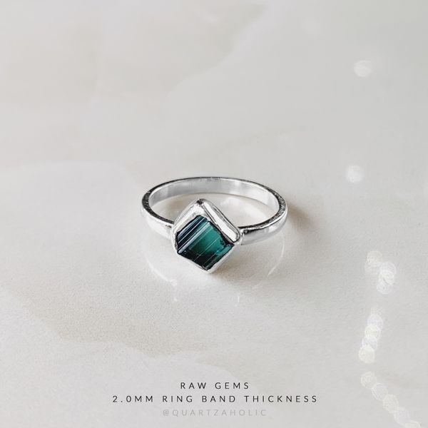  Nhẫn Freeset Indicolite Tourmaline 