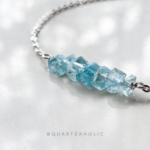  Vòng Tay Line Aquamarine 