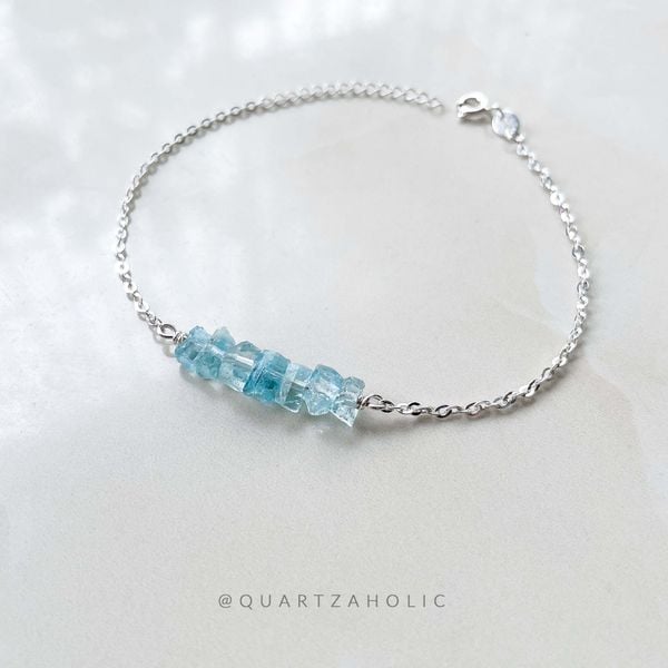  Vòng Tay Line Aquamarine 