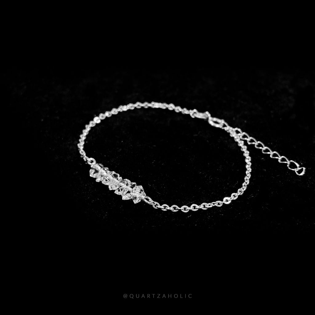 Vòng Tay Line Herkimer Diamond