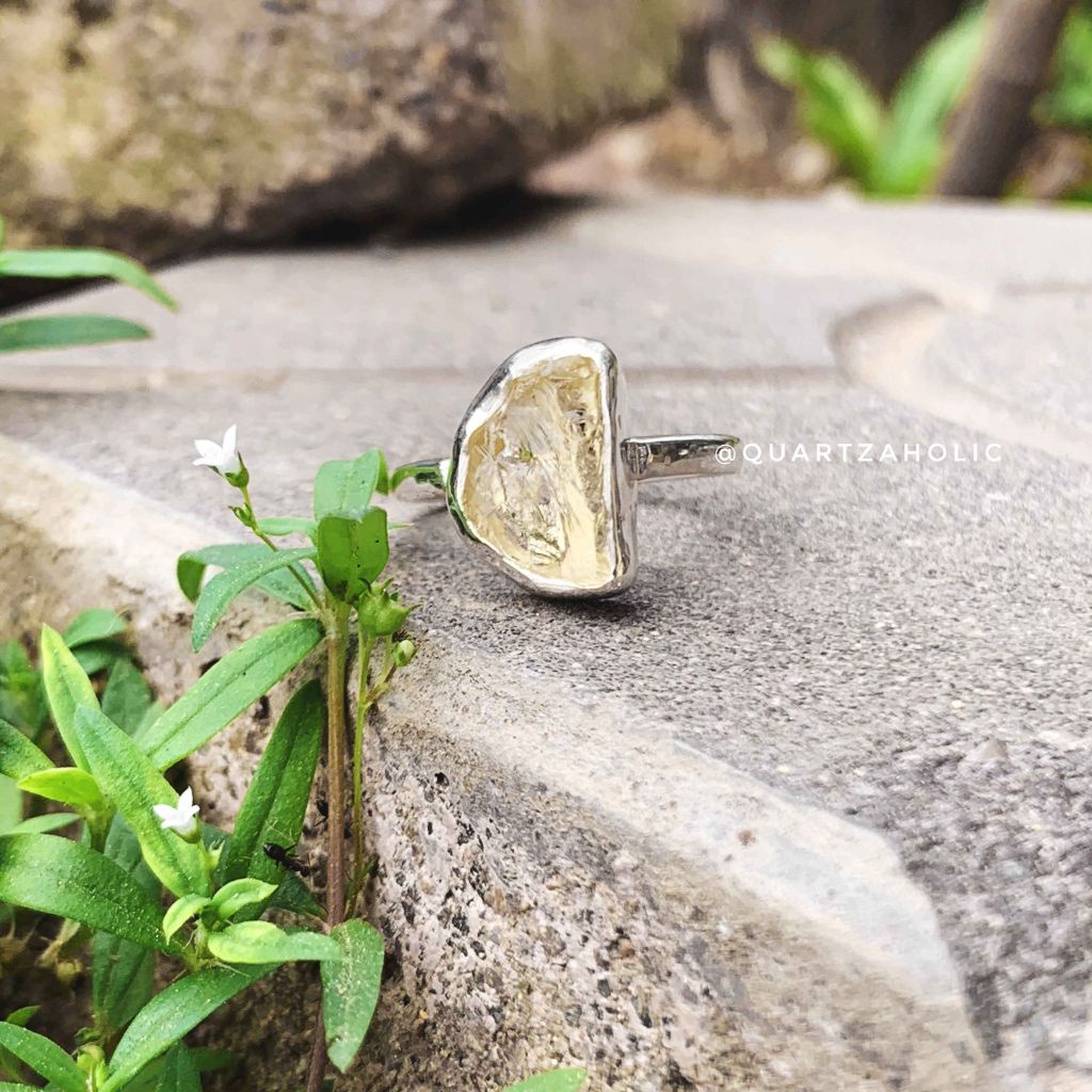 Nhẫn Freeset Lemon Quartz