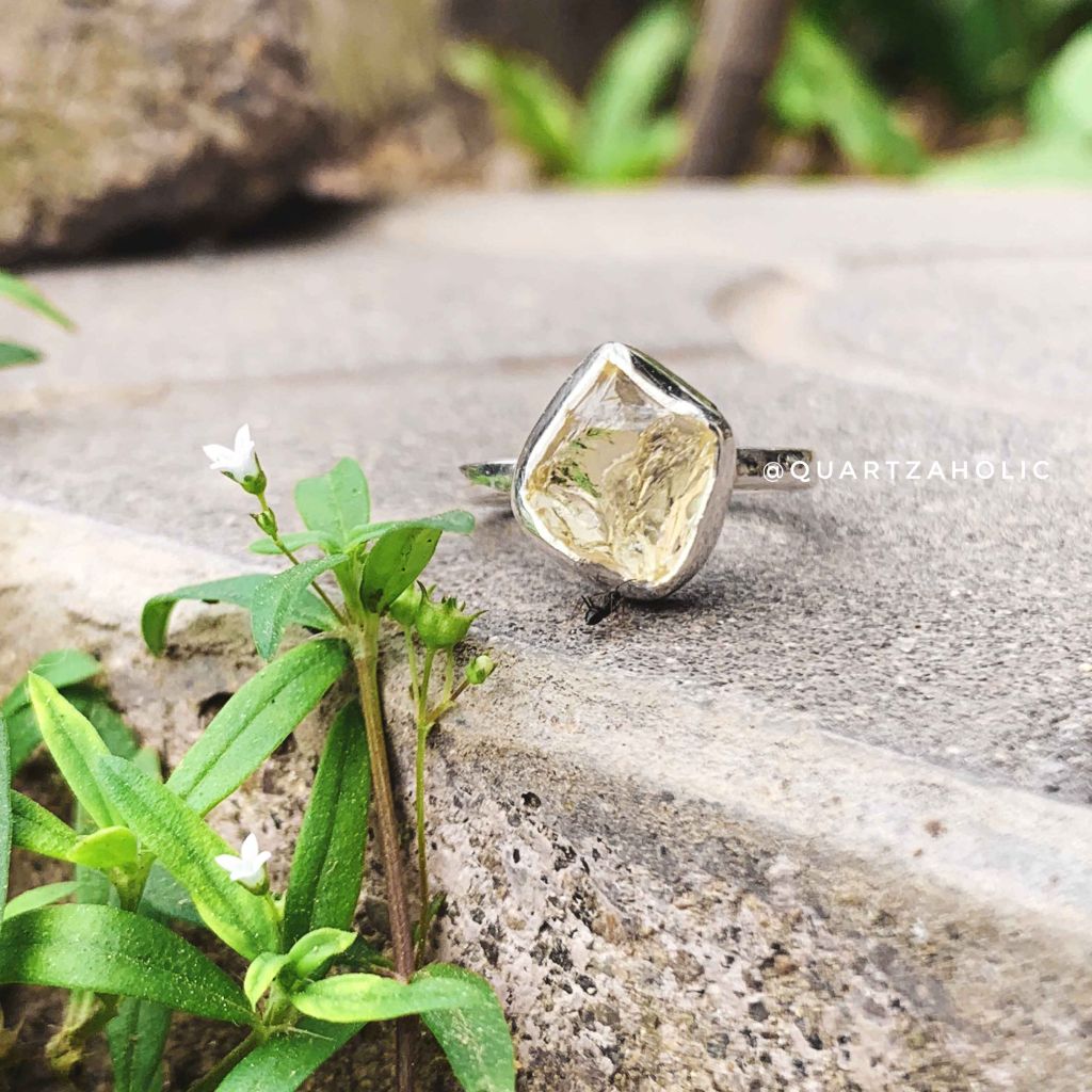 Nhẫn Freeset Lemon Quartz