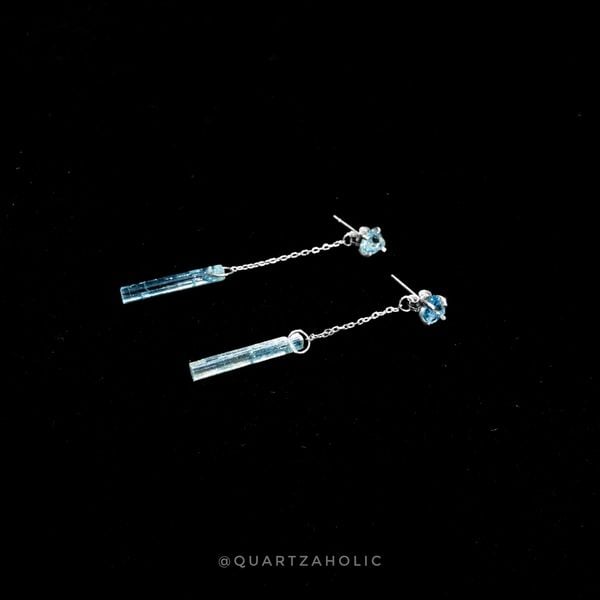  Bông Tai 2in1 Drop Aquamarine 