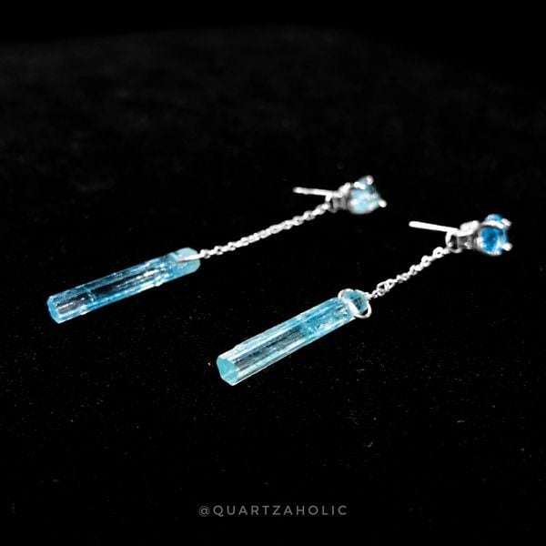  Bông Tai 2in1 Drop Aquamarine 