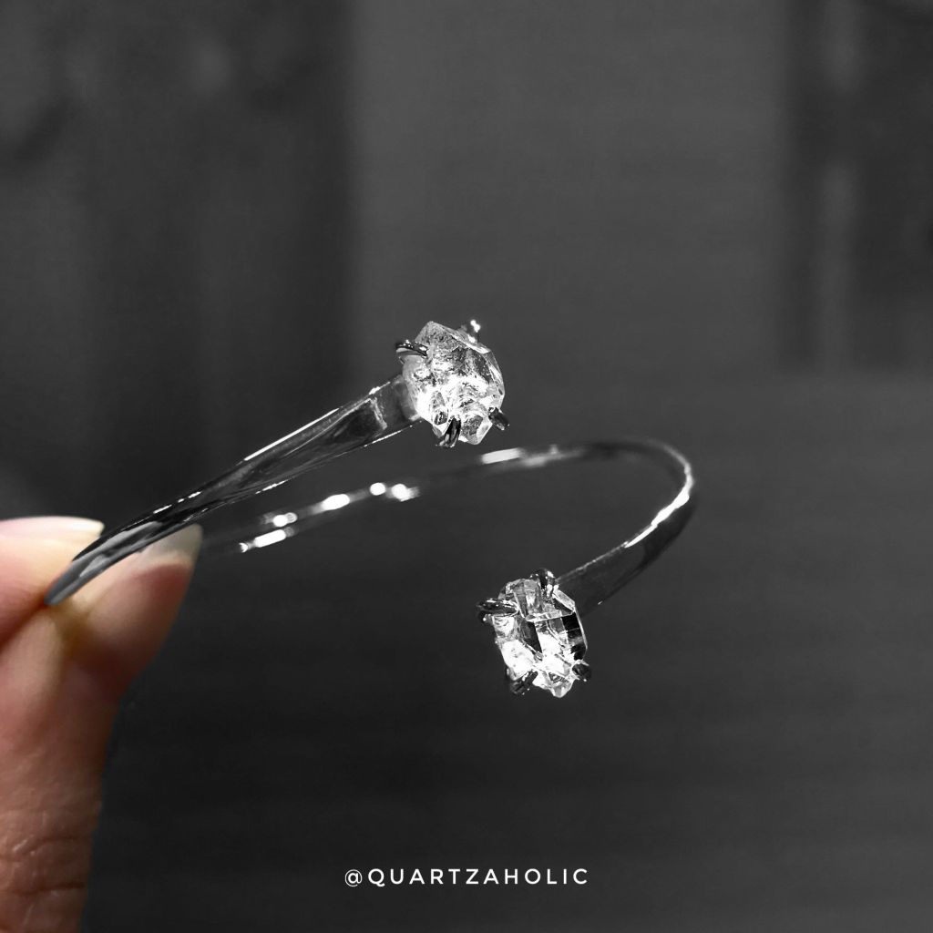 Vòng Tay Duo Cuff Herkimer Diamond