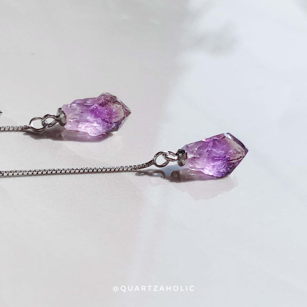 Bông Tai Threader Amethyst