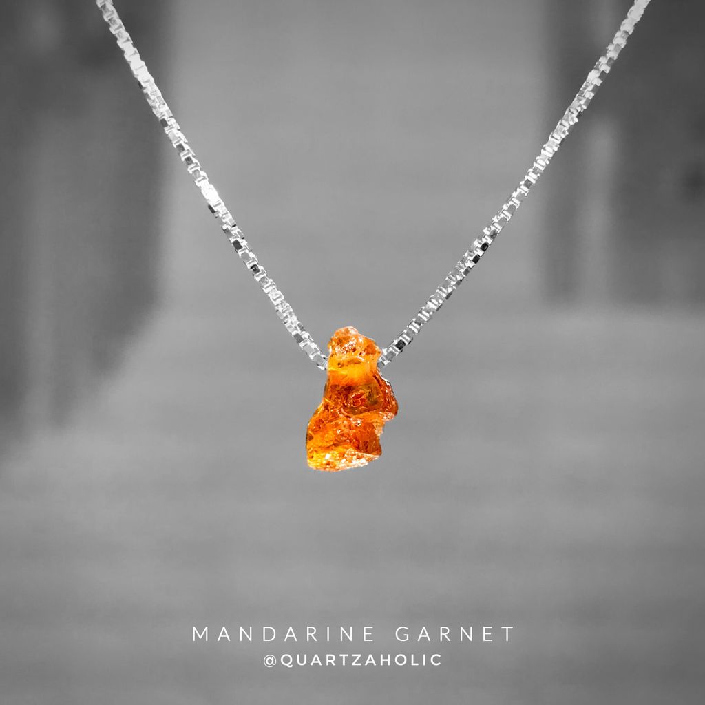 Dây Chuyền Basic Spessartine Garnet