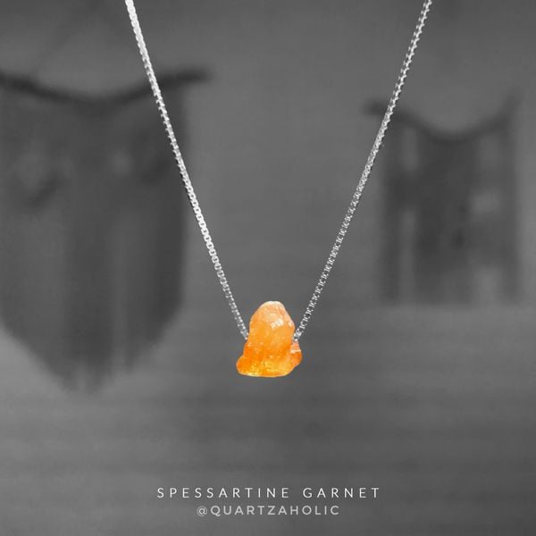  Dây Chuyền Basic Spessartine Garnet 