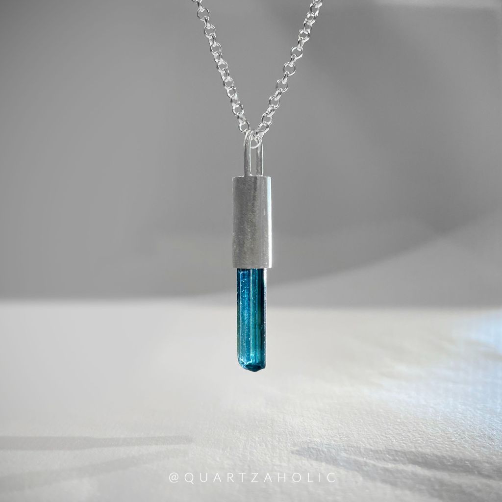 Mặt Dây Talisman Blue Tourmaline