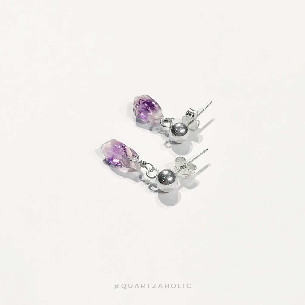 Bông Tai Drop Amethyst