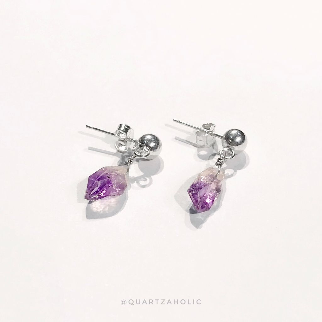 Bông Tai Drop Amethyst