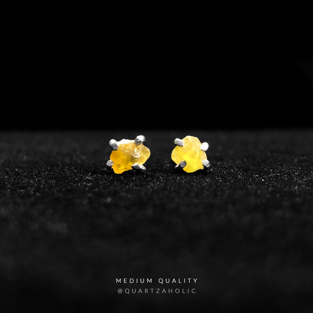 Bông Tai Stud Sapphire Bi-Color