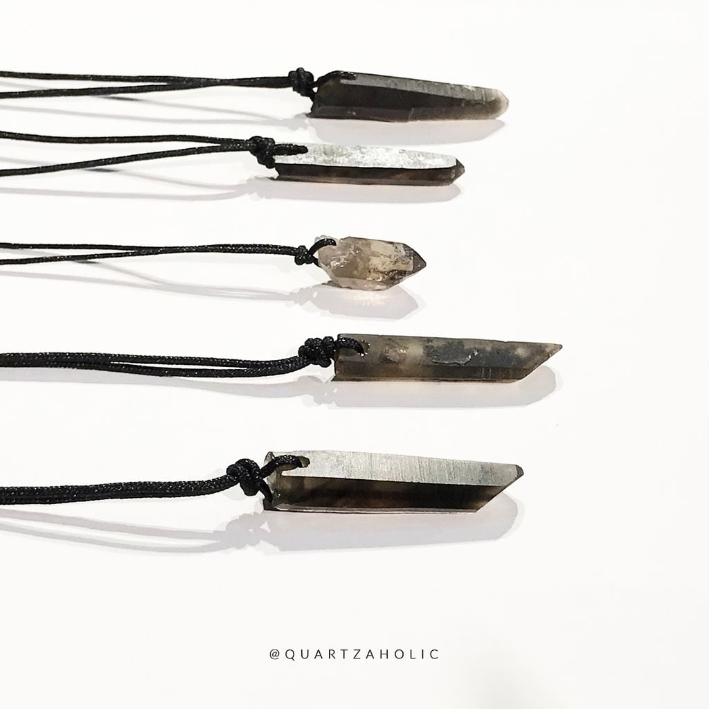 Dây Chuyền Sliding Smoky Quartz