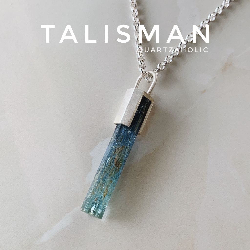 Mặt Dây Talisman 3/4 Aquamarine