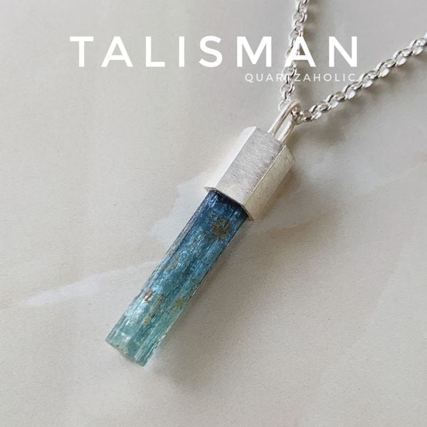  Mặt Dây Talisman 3/4 Aquamarine 