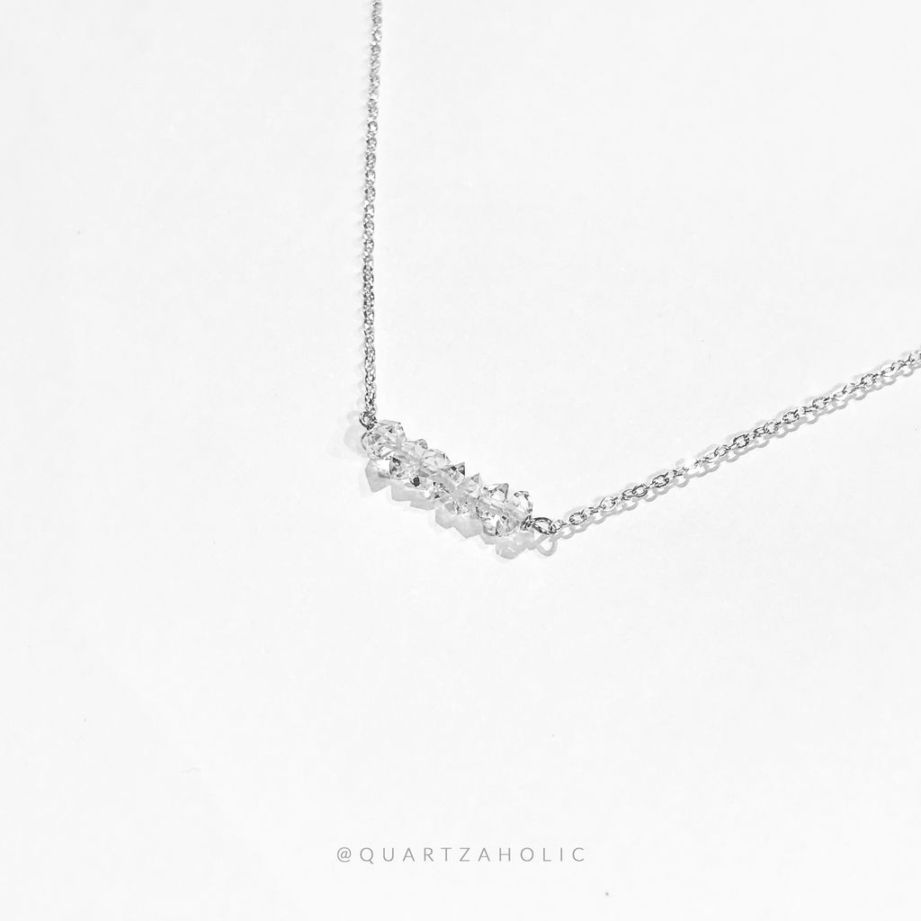 Dây Chuyền Line Herkimer Diamond