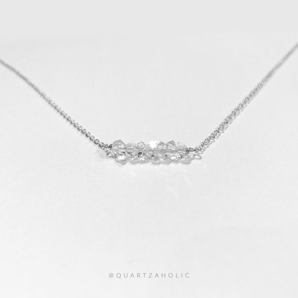 Dây Chuyền Line Herkimer Diamond
