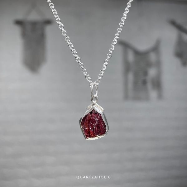  Mặt Dây Freeset Garnet 