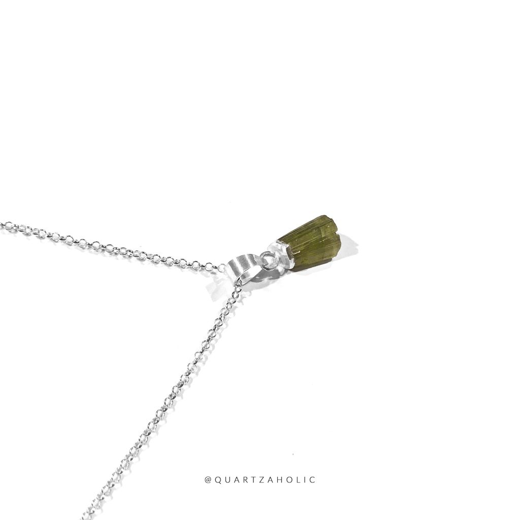Mặt Dây Olive Tourmaline