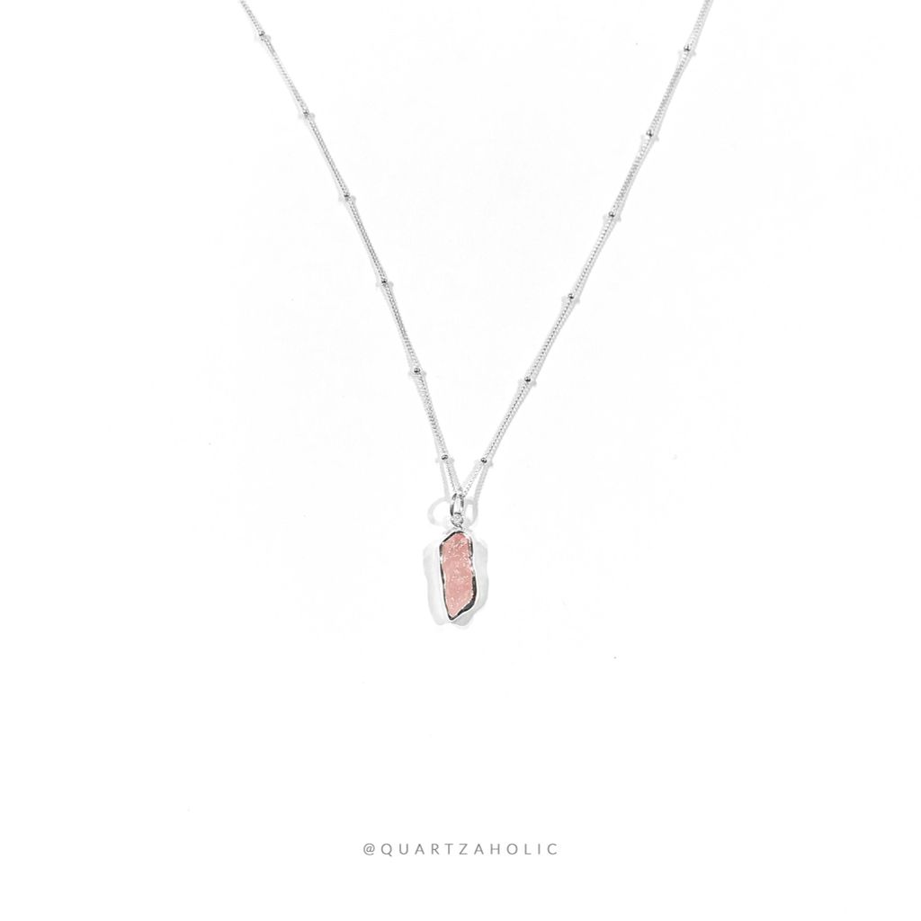 Mặt Dây Freeset Rose Quartz