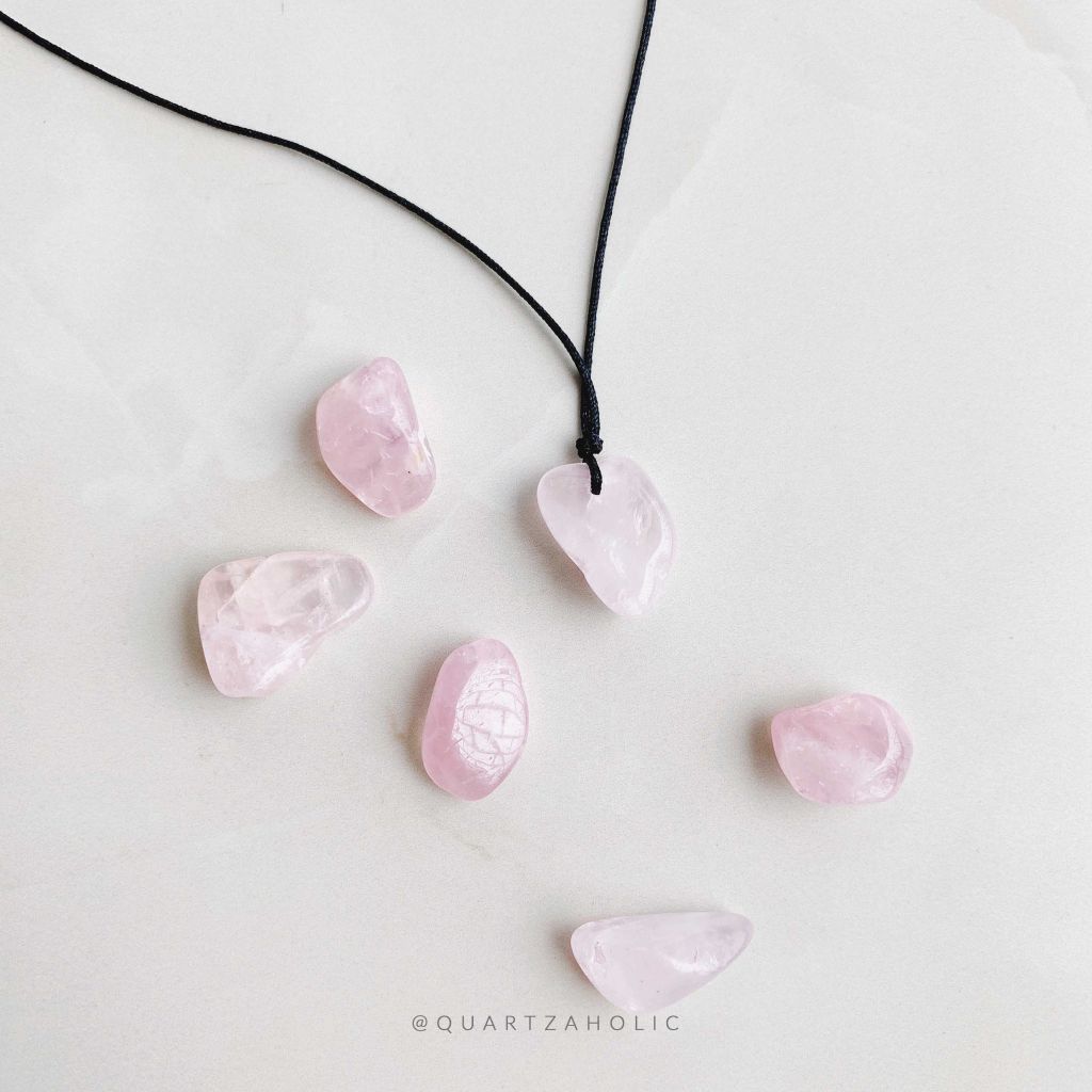 Dây Chuyền Sliding Rose Quartz