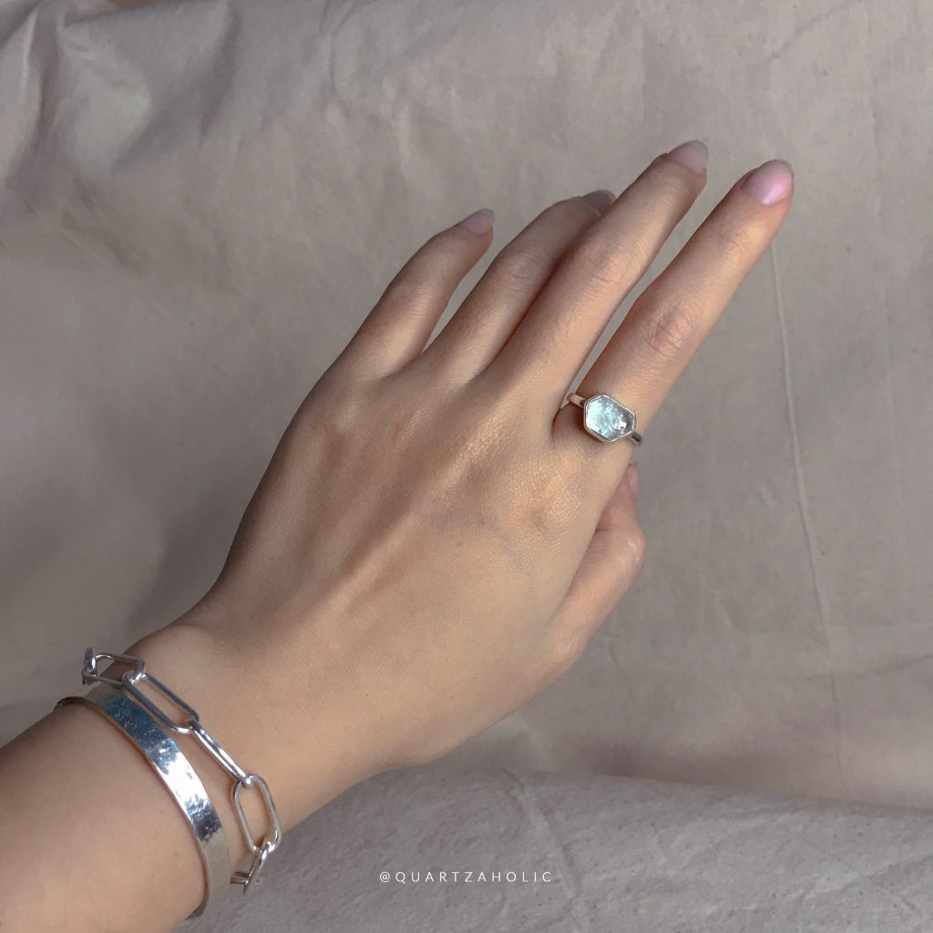 Nhẫn Freeset Pakistan Aquamarine