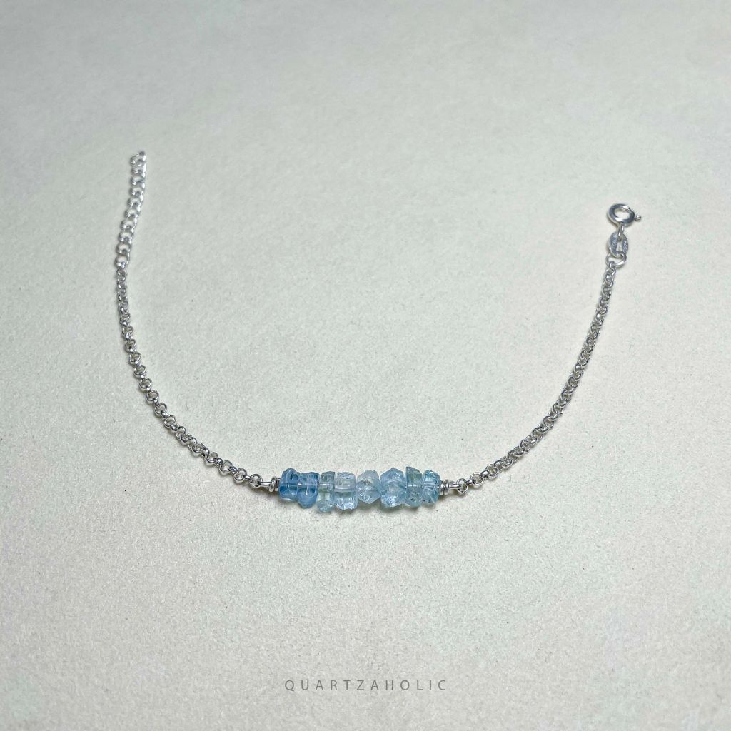 Vòng Tay Line Aquamarine