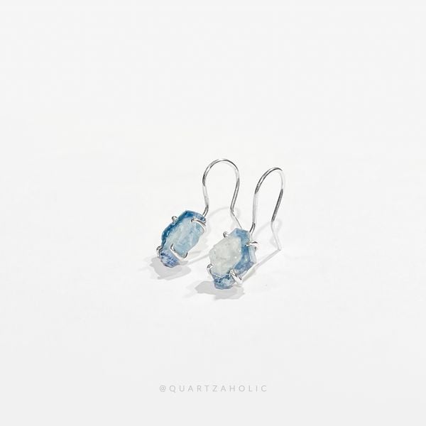  Bông Tai Drop Aquamarine 