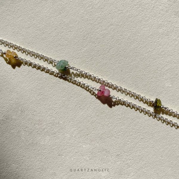  Dây chuyền Choker Pure Tumbled Tourmaline 