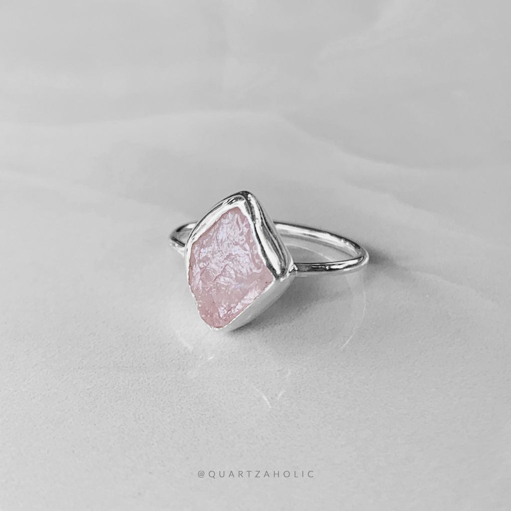 Nhẫn Freeset Rose Quartz