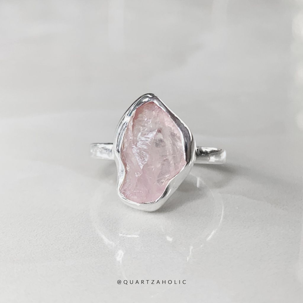 Nhẫn Freeset Rose Quartz