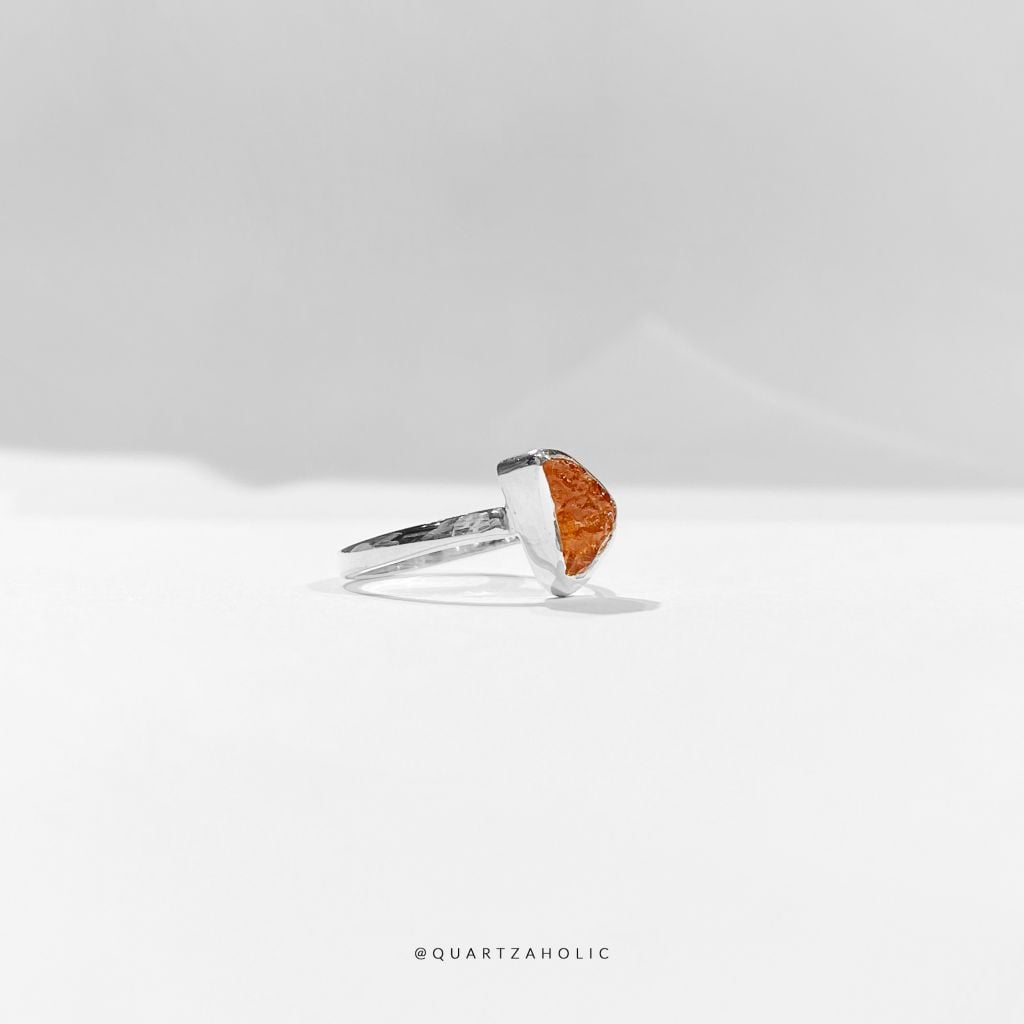 Nhẫn Freeset Spessartine Garnet