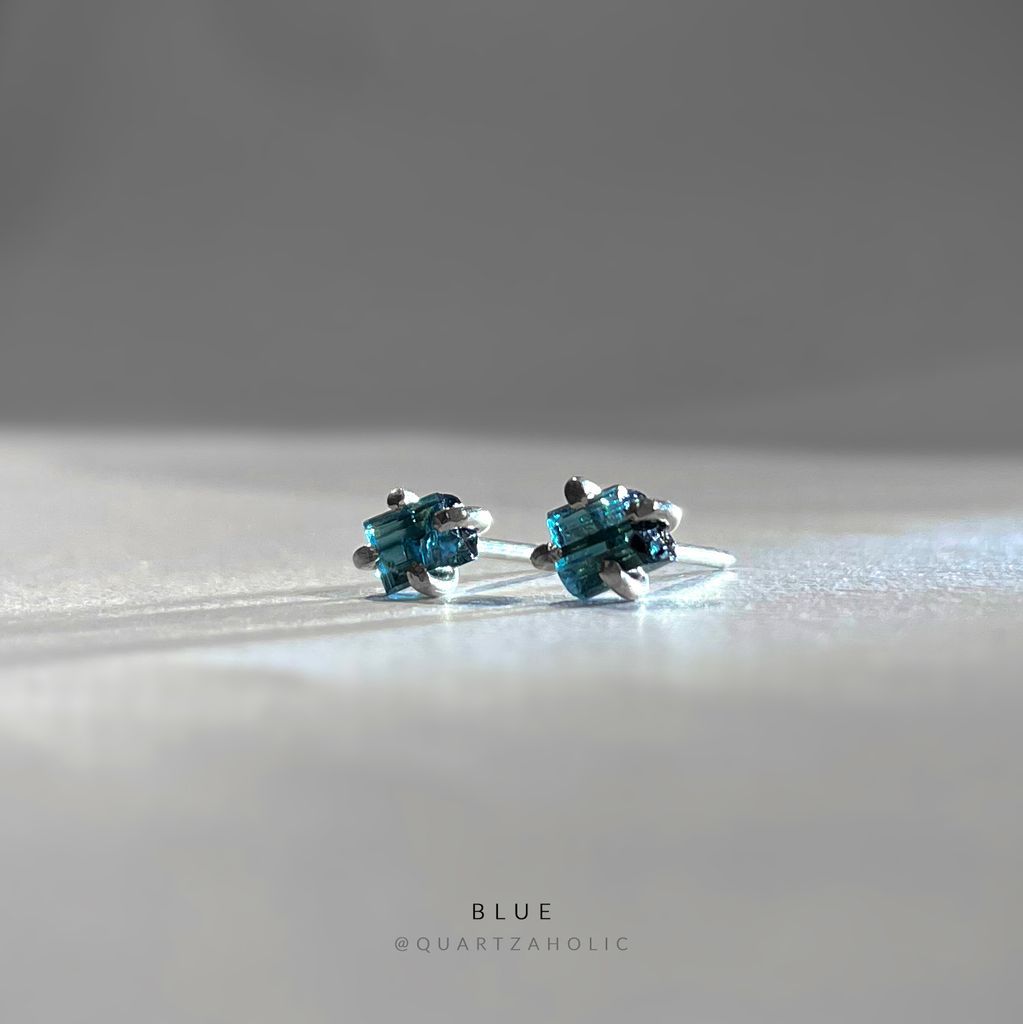 Bông Tai Stud Tourmaline