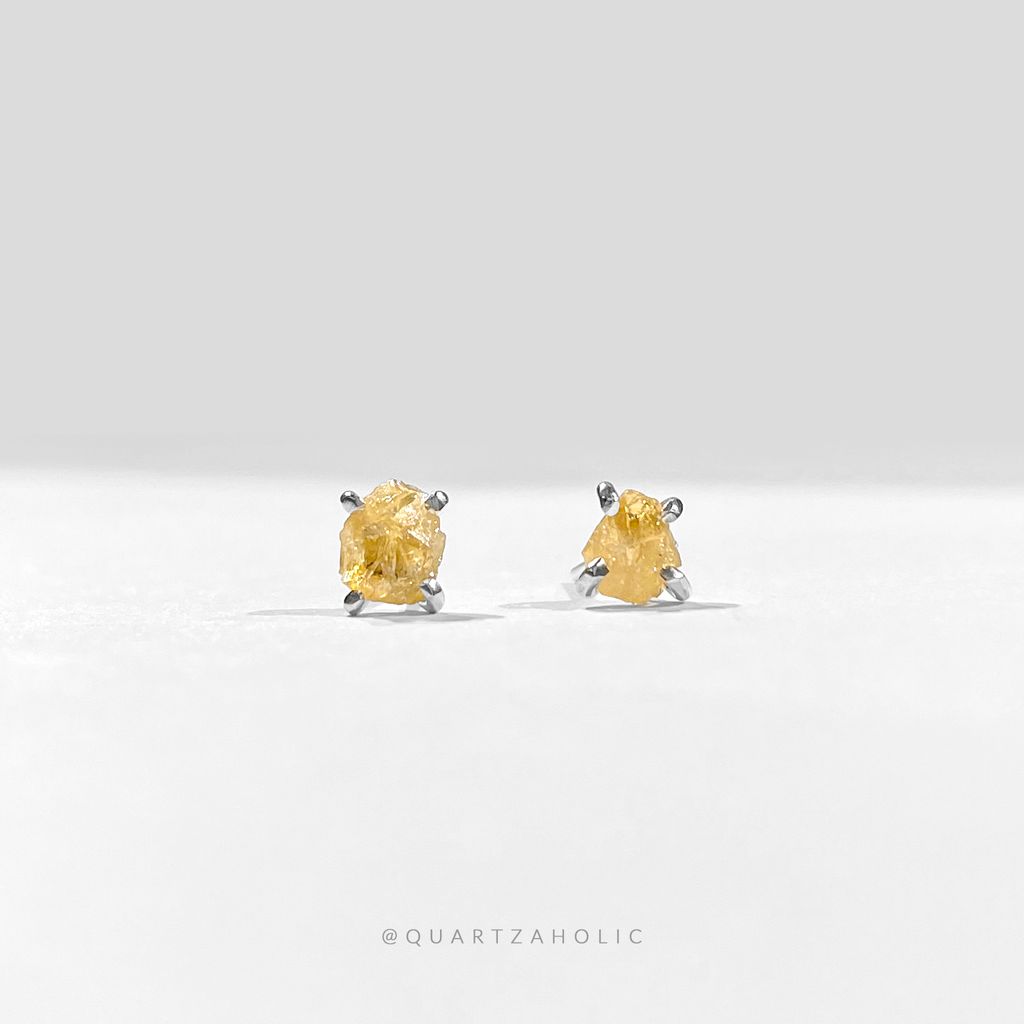 Bông Tai Stud Citrine