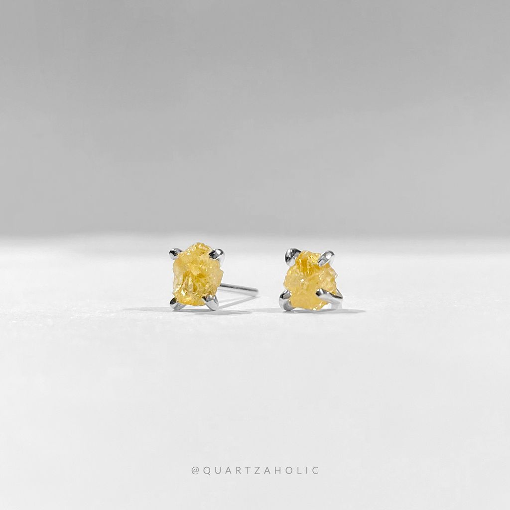 Bông Tai Stud Citrine