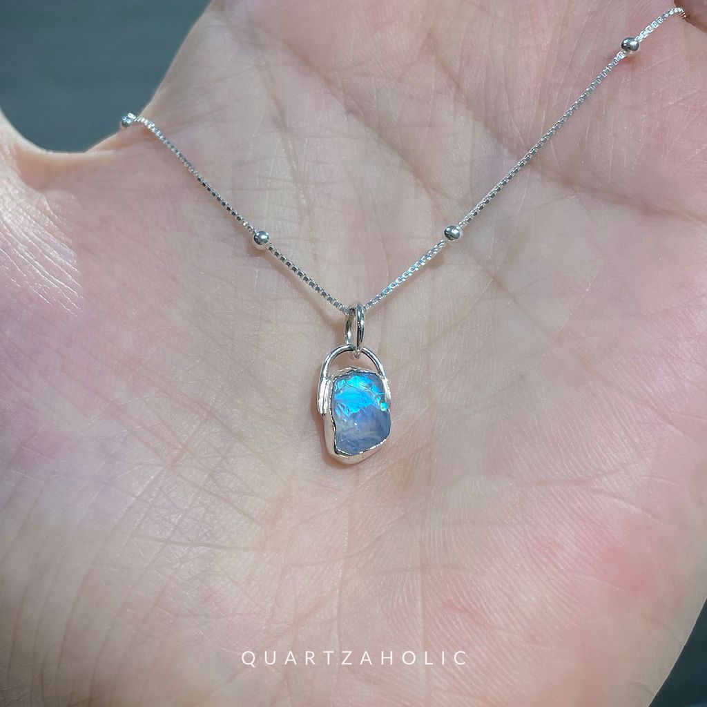 Mặt dây chuyền Freeset Raw Moonstone