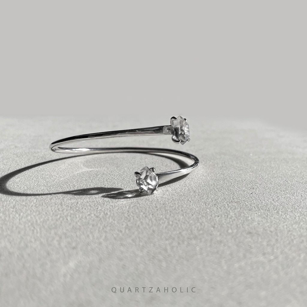 Vòng Tay Duo Cuff Herkimer Diamond