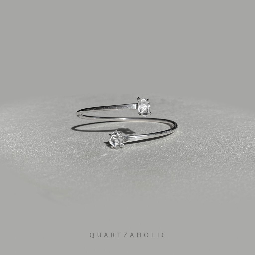 Vòng Tay Duo Cuff Herkimer Diamond