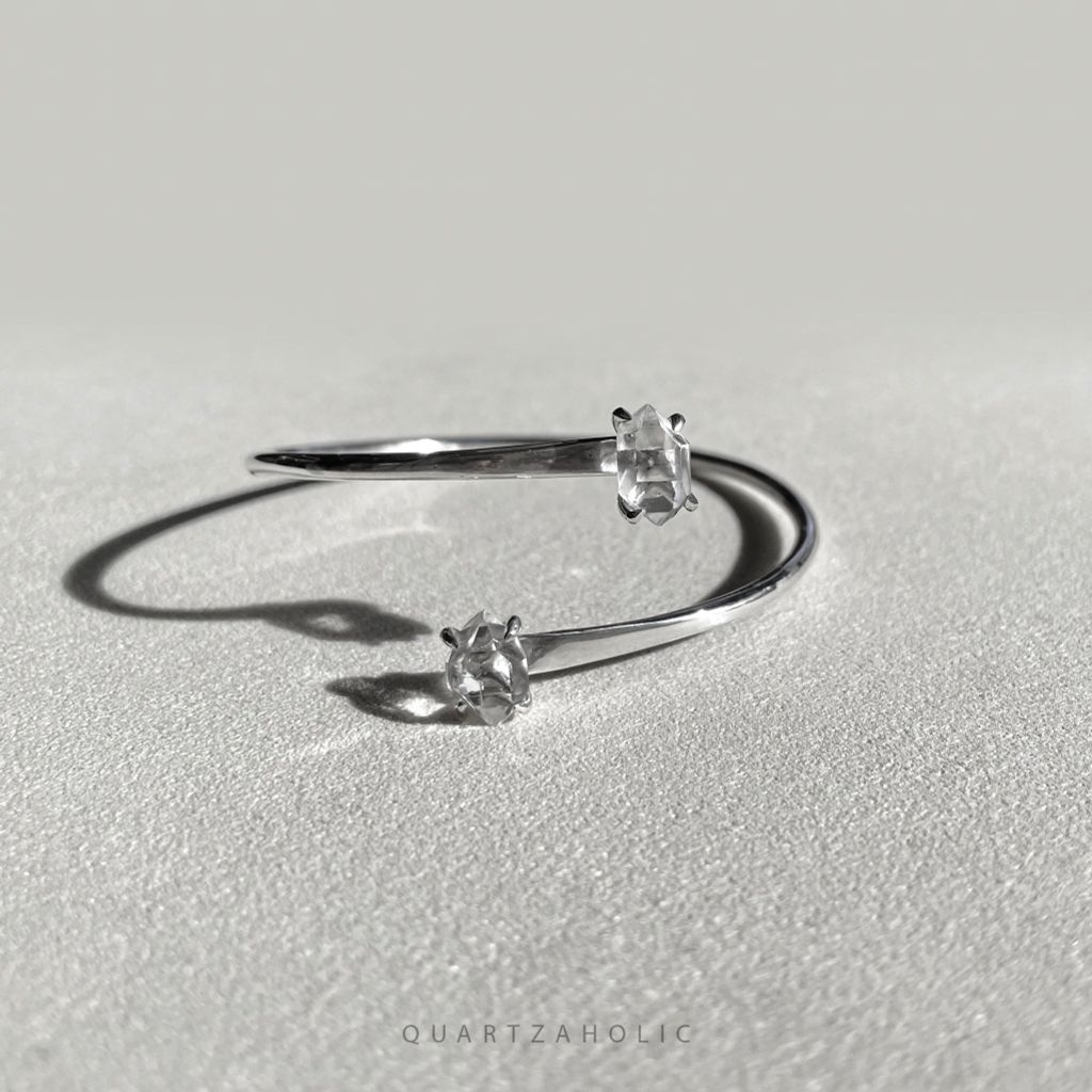 Vòng Tay Duo Cuff Herkimer Diamond