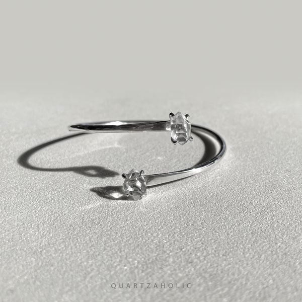  Vòng Tay Duo Cuff Herkimer Diamond 