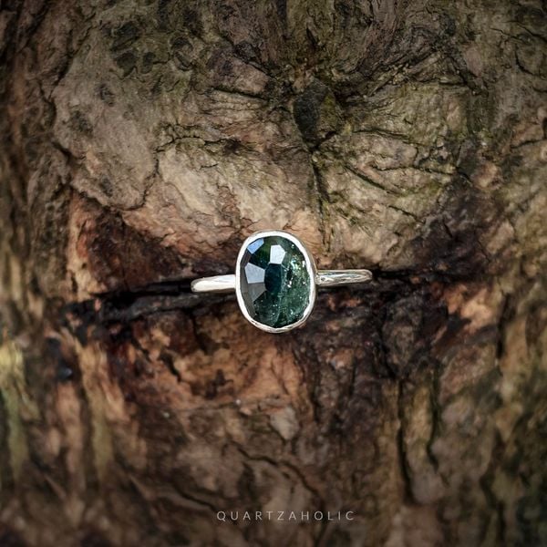  Nhẫn Rose Cut Freeset Sapphire 