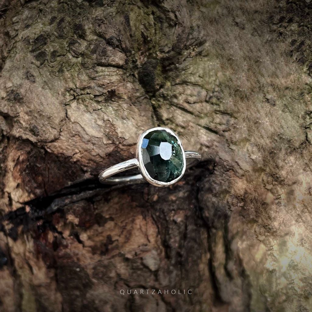 Nhẫn Rose Cut Freeset Sapphire