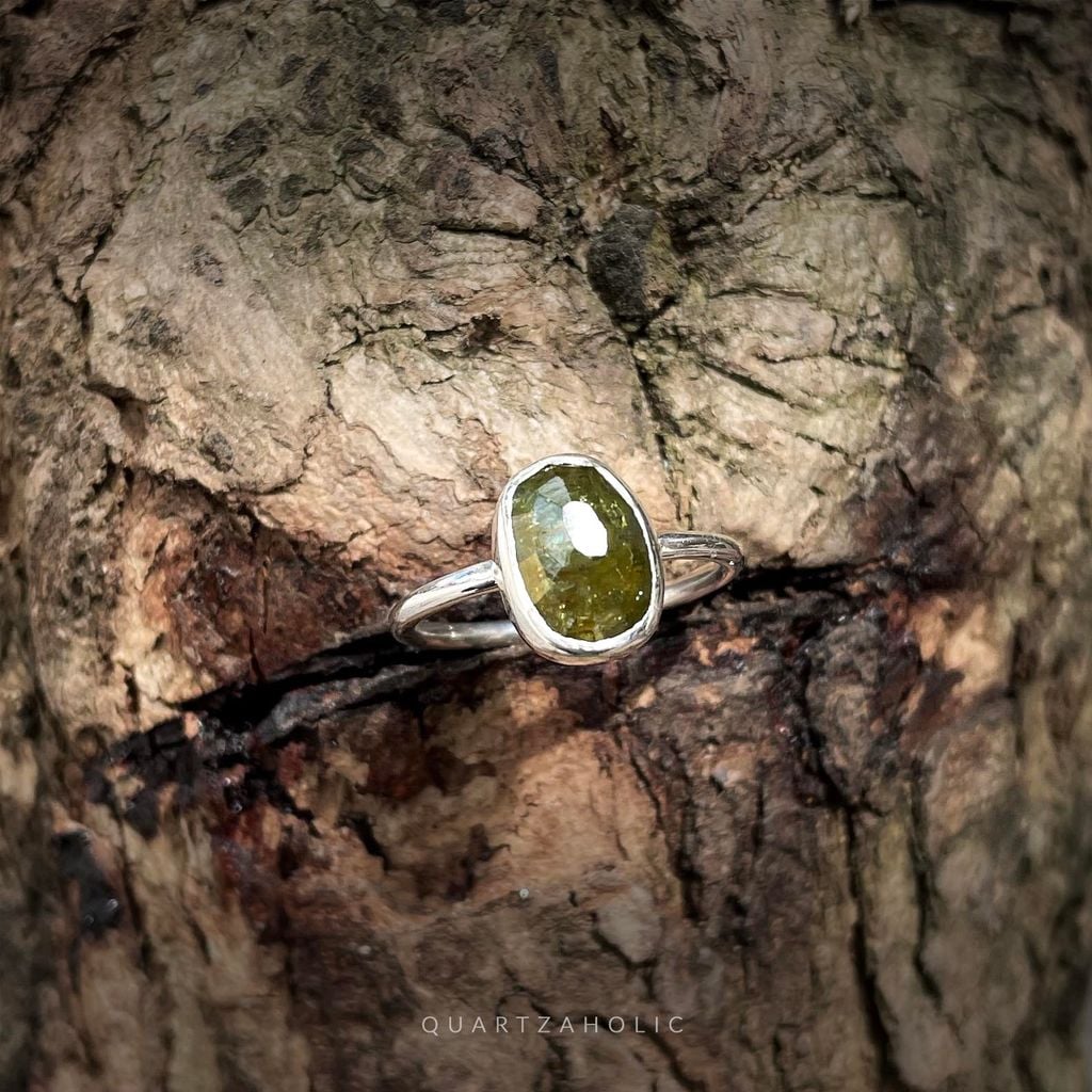 Nhẫn Rose Cut Freeset Sapphire