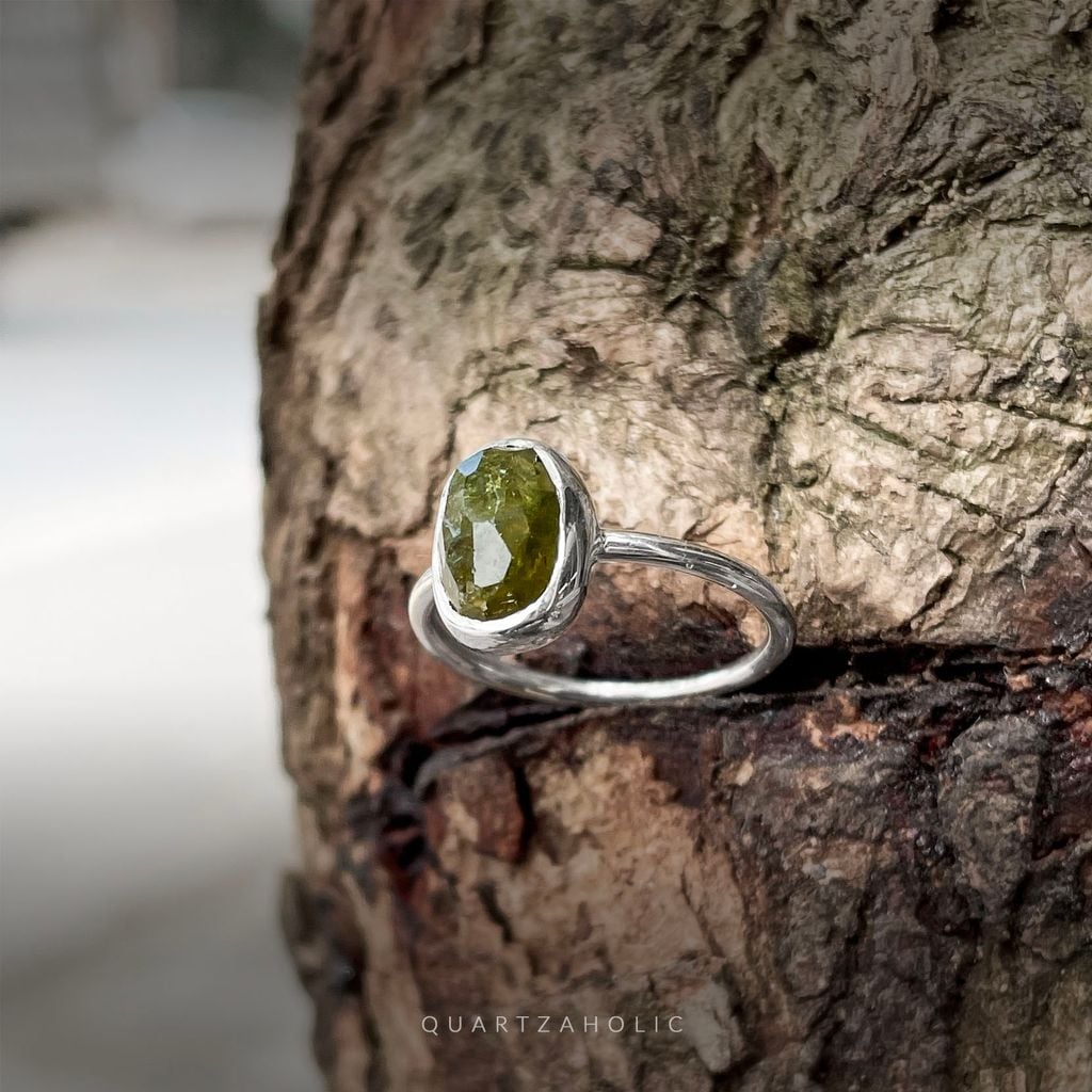 Nhẫn Rose Cut Freeset Sapphire