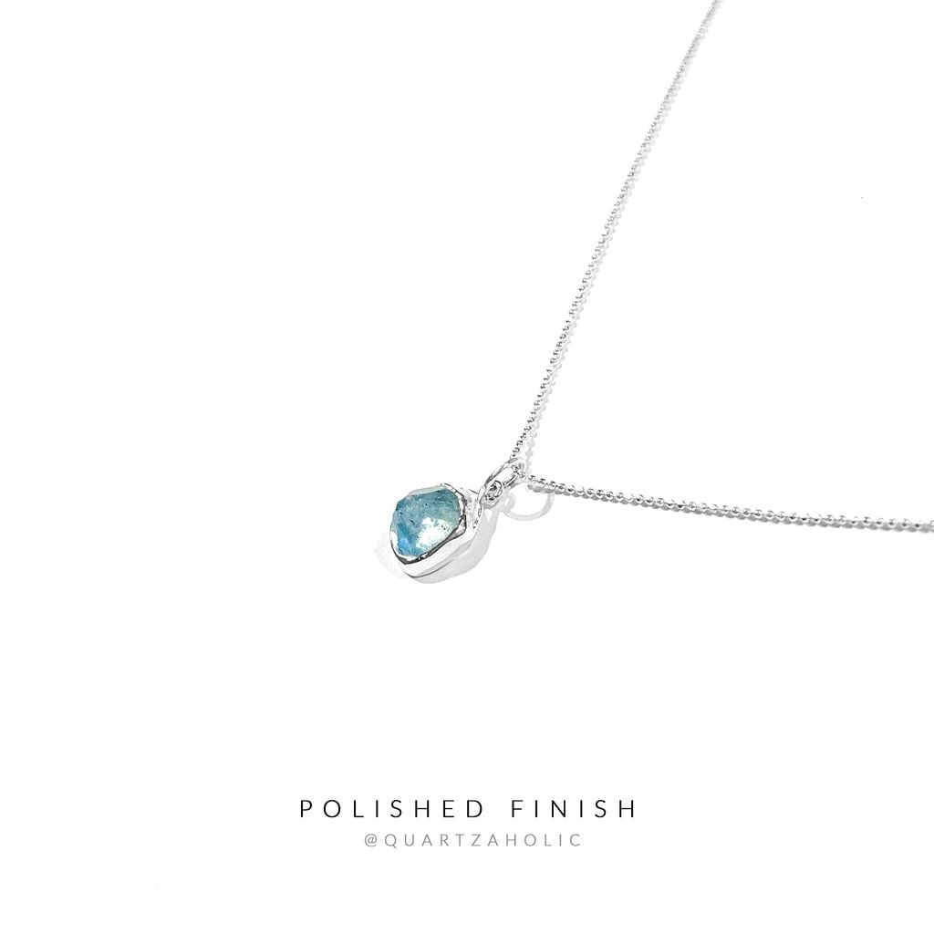 Mặt Dây  Freeset Rosecut Aquamarine