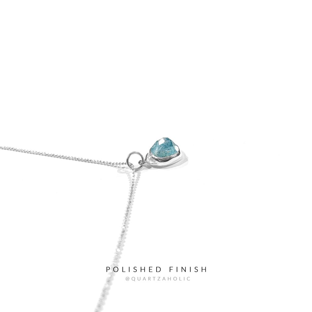 Mặt Dây  Freeset Rosecut Aquamarine