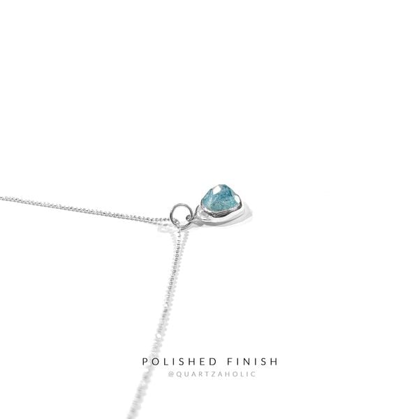  Mặt Dây  Freeset Rosecut Aquamarine 